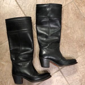Frye black boots - wide calf
